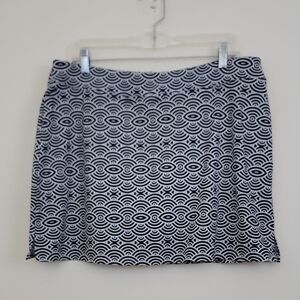 Soybu Black & White Geometric Print Skorts XL